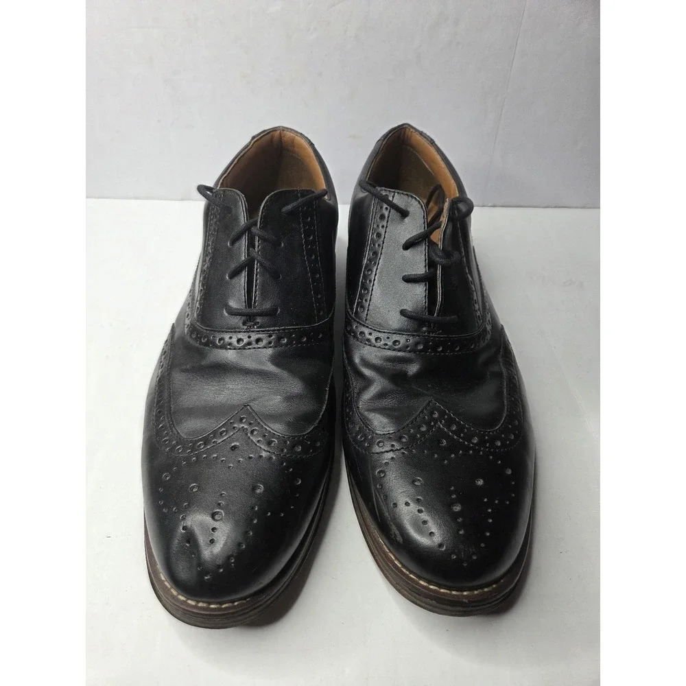 Dockers Mens Black Wingtip Brogue Oxford Dress‎ Shoes 13M 90-36584